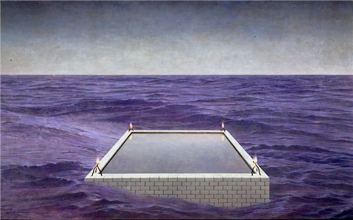 Eric Green, Pool, 1995, oil on canvas, 40" x 65"
